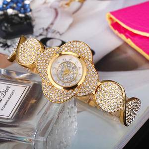  New Fashion Leisure Women's Watch Quartz Watch Diamond Inlaid Stainless Steel Travel Time