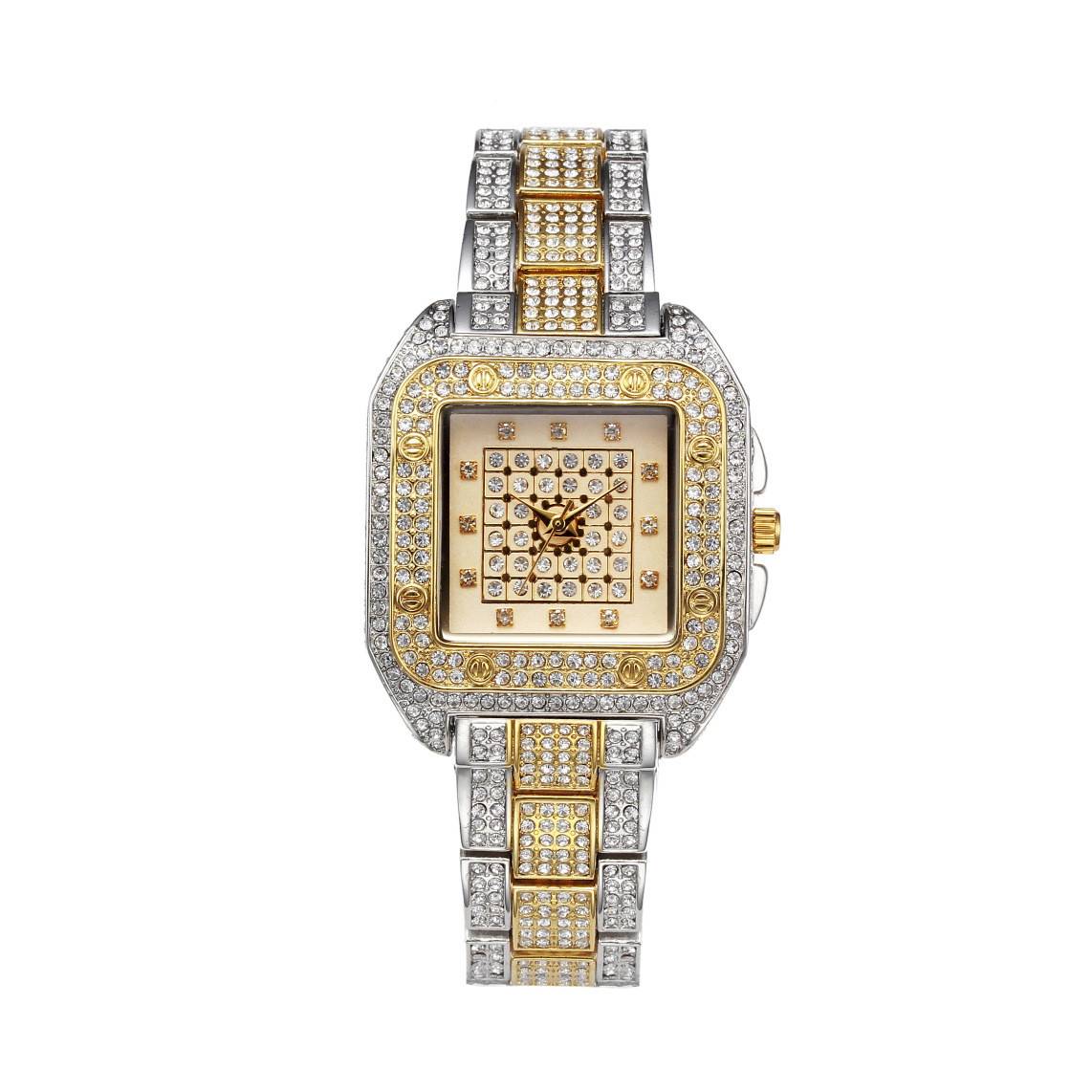 著名的品牌时尚钻石石英豪华手表女士全钻石女性手表