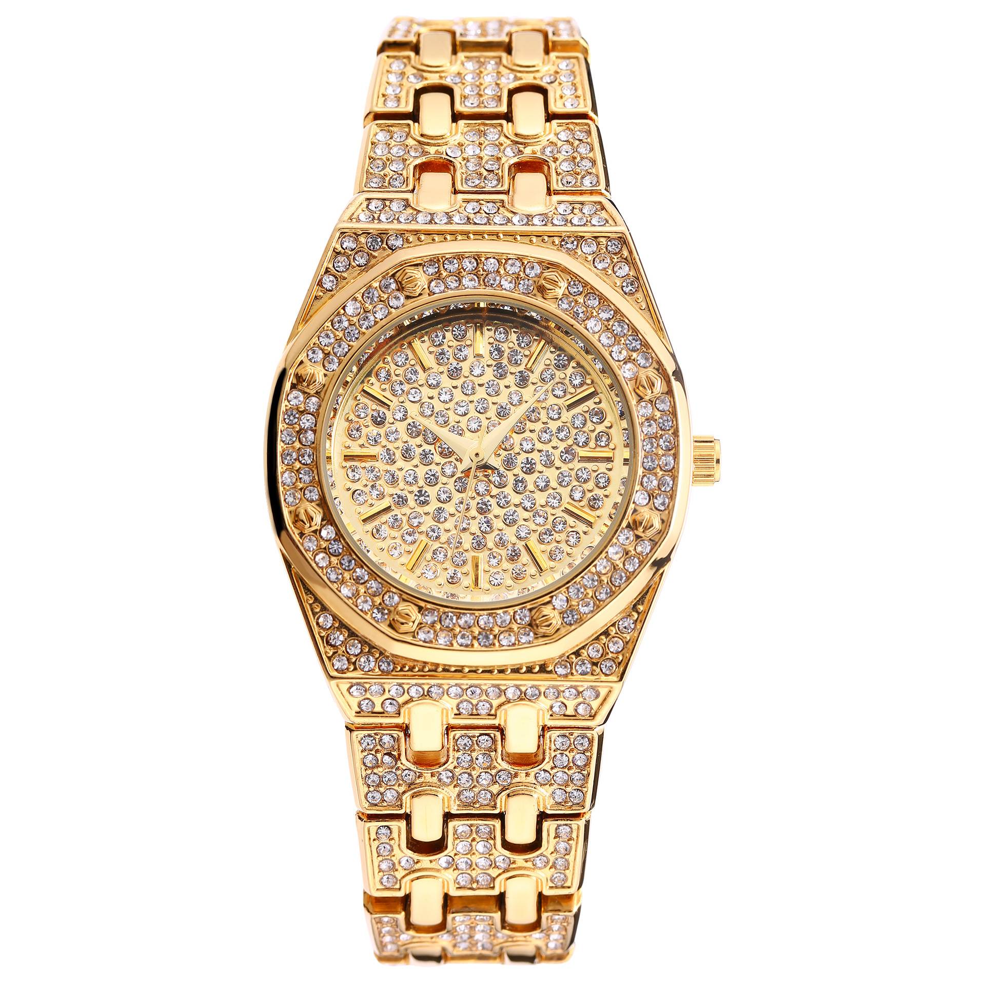 顶级设计师品牌豪华女性手表最畅销的产品钻石手表防水女性黄金手表