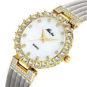  Women's Watch Luxury Creative Unique Metal Mesh Strap Female Watches Decent Casual Waterproof Lady Clock