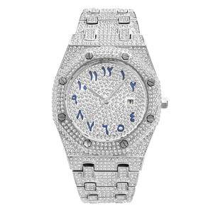 Quartz Watches Hip Hop Nightclub Indian Numerals Full Diamond Luxury Top Brand Waterproof Watch