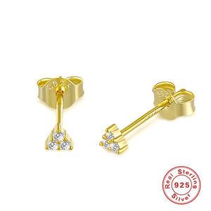 New 925 Sterling Silver Stud Earring For Women 2022 Fashionable Mini CZ Zirconia Earrings For Girl Fine Jewelry Pendientes Gifts
