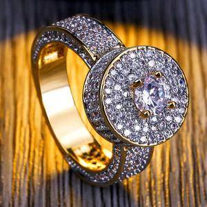 New  Fashion Hip Hop Gold Color  Jewelry Ring mens hip hop rings