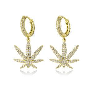   Spring and Summer New Six-leaf Flower Tassel Long Earring Temperament Exquisite Elegant Trend Fashion Stud Earrings