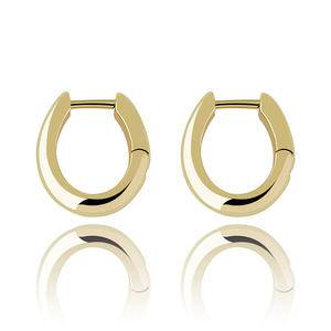 925 Silver  Earring Simple Classic Plain Hoop Earrings Hip Hop Luxury Icy Jewelry For Men Women