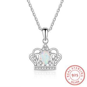 925 Silver New  Crown Dangle Charm Bead Fit Original   Pendant Jewelry For Women