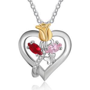  Pendant Necklaces Simple Friendship Chain Heart-shaped Matching Necklace Jewelry Gifts For Girls Women