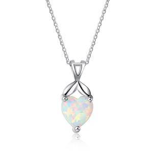 Fashion Delicate  Opal Pendants Silver  Women Jewelry Pendant Necklace 
