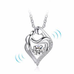  Fashion Love  Gemstone Pendant Necklace for Women Heart Crystal Zircon  Jewelry for Women Mothers Day Gift Ideas