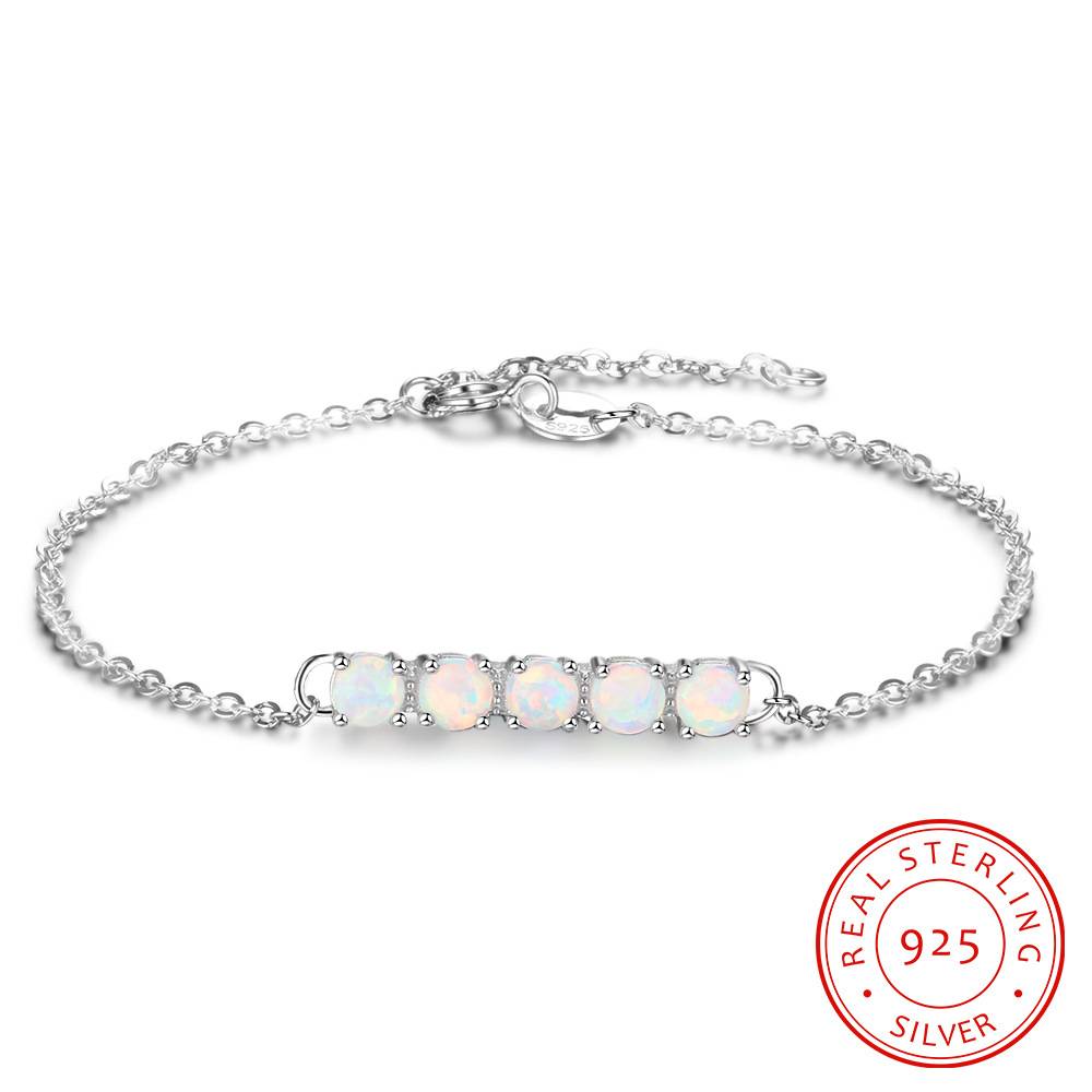 opal bracelet 925 sterling silver single row opal bracelet jewelry for women