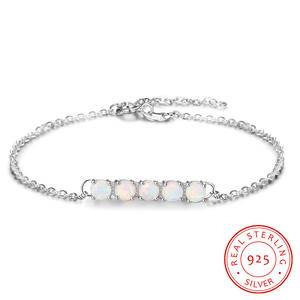 opal bracelet 925 sterling silver single row opal bracelet jewelry for women