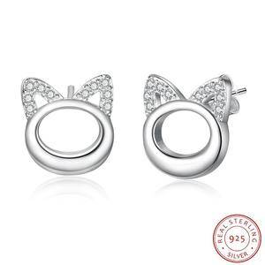  White Gold Sparkling  Miracle   Earrings For Women Fashion Trendy Fine Jewelry