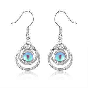 Women's Fashion Moonstone Earring Dangle Earrings Wedding Jewelry Gifts