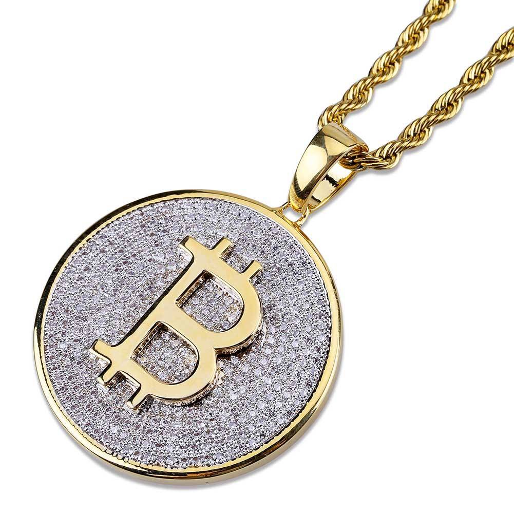 Diamonds B Pendant Cubic Zirconia Gold Plated Pendants Necklaces Iced Out Hip Hop Jewelry For Men Women