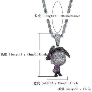 Hip Hop Necklace Jewelry  The leading Character Of The Animation And Cartoon Family Hangs Zircon Personalized Jewelry