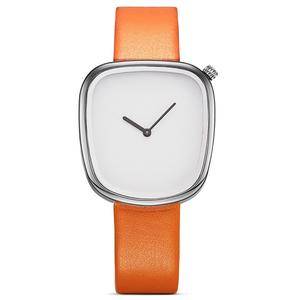   Fashion Creative Women Watch  Simple Style European Minimalism Blank Timescale Leather Strap Women Wristwatch