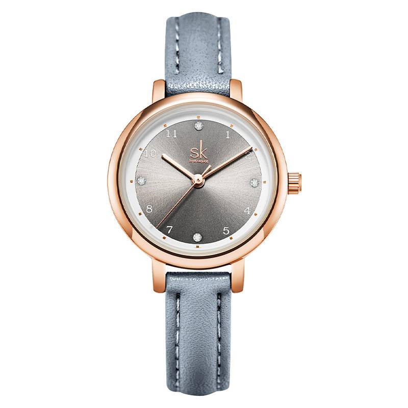   Top Brand Fashion Ladies Watches Leather Female Quartz Watch Women Thin Casual Strap Watch Marble Dial  
