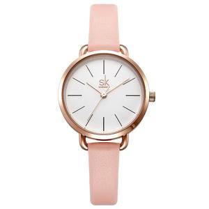   Leather Women Watch Ladies Grey Thin Band Strap Green Simple Dial Women Quartz Watches   Gift    