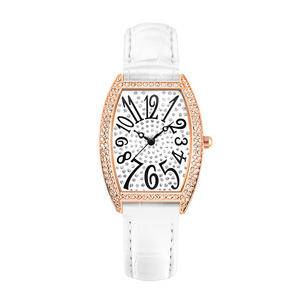   Fashion Luxury Women Quartz Watches Leather Strap Diamond Numbers Stylish  Girl Wristwatch  