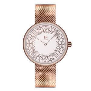   Fashion Sport Watch for Women Full Stainless Steel Gold Watch Top Brand 