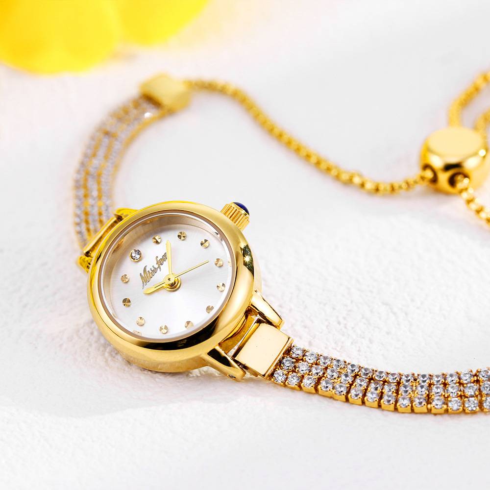 Fashion Diamond-Encrusted Watch Ladies  Temperament INS Compact Mini Ladies Watch