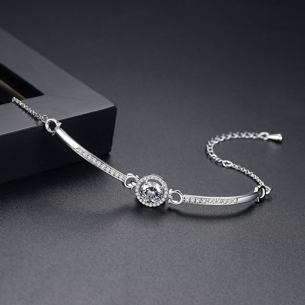 Luxury Sparkling Designer High Quality Ladies Micro Inlaid Cubic Zircon Bracelets Gifts Women Fashion Adjustable Bangles Jewelry